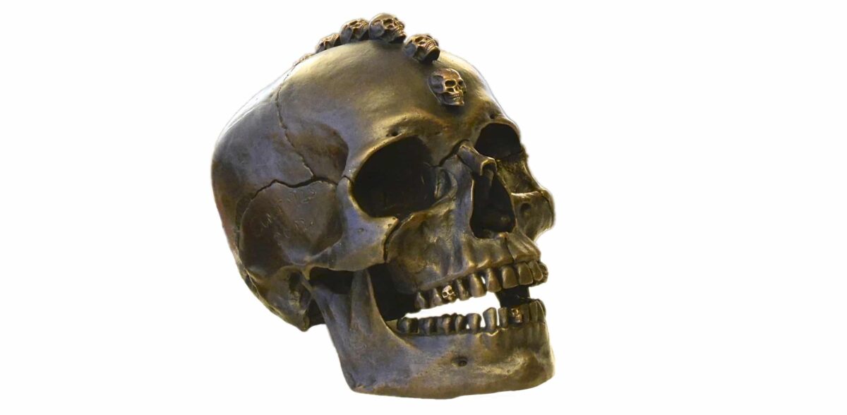 Totenkopf symbolisiert den Tod.