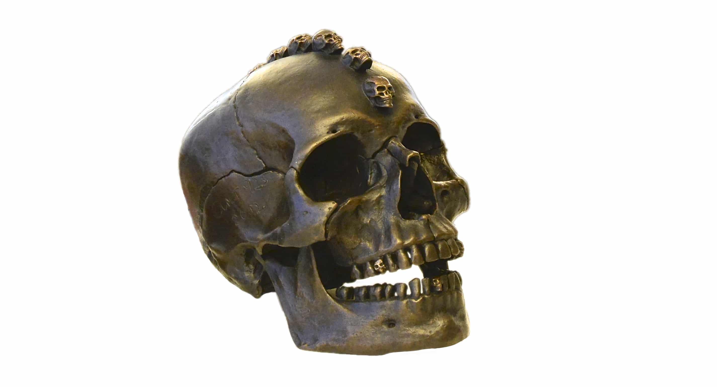 Totenkopf symbolisiert den Tod.