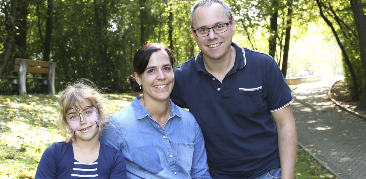 Schicksalsschlag: Tanja (M.), Christian und Felicia.
