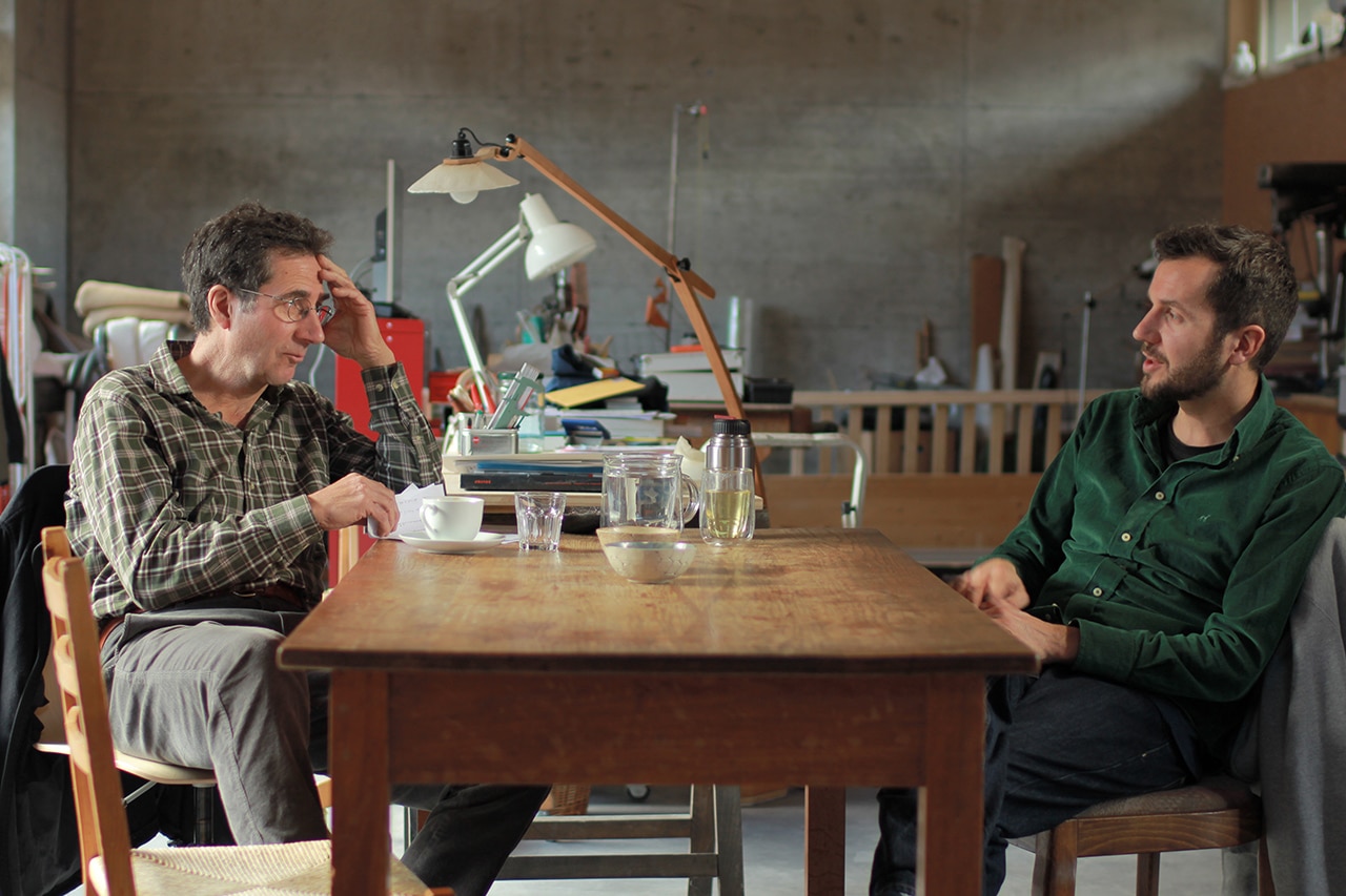 Freitod, Gregor Frei, Filmregisseur mit Vater Goffredo Frei (l.)